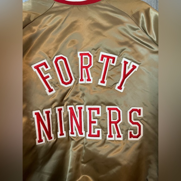 Vintage San Francisco 49ers Locker Line Good Satin Jacket Size XL - Picture 5 of 12